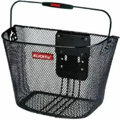 KLICKFIX Klickfix Korb Uni – Universeller Fahrradkorb für Lenker und Gepäckträger