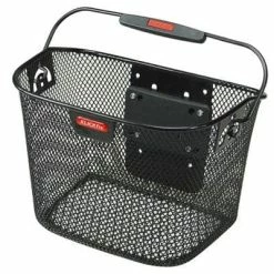 KLICKFIX Mini-Lenkerkorb Schwarz - Praktischer Fahrradkorb für Lenker