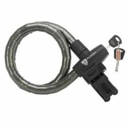 Fuxon Stahlgliederschloss 100/22 - Hochsicheres Fahrradschloss mit Panzerkabel