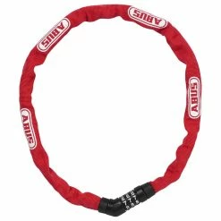 Abus Steel-O-Chain 4804C/75 Fahrrad-Kettenschloss - Hochsicherheitsschloss für Fahrräder -E-Bikes Verkaufsgeschäft abus steel o chain 4804c 75 fahrrad kettenschloss rot 2022 311337