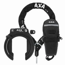 AXA Block XXL + ULC 100 + Tasche Set Rahmenschloss – Hochsicheres Fahrradschloss
