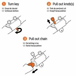 AXA Hawk Fahrrad-Kettenschloss | Hochsicherheitsschloss für Fahrräder -E-Bikes Verkaufsgeschäft axa hawk fahrrad kettenschloss 2022 310833 e