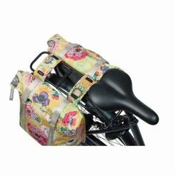 BASIL Bloom Field Fahrrad-Doppeltasche - Stylische & Praktische Packtasche für Radfahrer -E-Bikes Verkaufsgeschäft basil bloom field fahrrad doppeltasche gelb 2022 311737 e