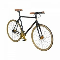 Chrisson Singlespeed Fahrrad - Leichtes Rennrad für Stadt und Straße -E-Bikes Verkaufsgeschäft chrisson 28 fixie sw gold 92659 20222