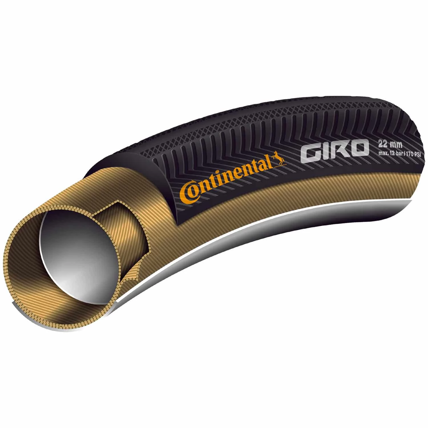 Continental Giro Rennrad-Schlauchreifen (28") - Hochwertiger Rennradreifen für optimale Performance 3 Continental Giro Rennrad-Schlauchreifen (28") - Hochwertiger Rennradreifen für optimale Performance – Bild 3
