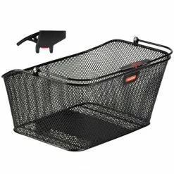 KLICKFIX City Korb Gepäckträgerkorb - Stabler Fahrradkorb für Gepäckträger