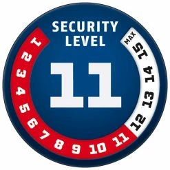 Abus Steel-O-Chain 9808/140 Fahrrad-Kettenschloss | Hochsicheres Kettenschloss für Fahrräder -E-Bikes Verkaufsgeschäft level11