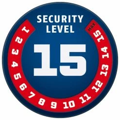 Abus Schloss Granit CityChain X-Plus 1060/140 Fahrrad-Kettenschloss – Hochsicherheitsschloss für Fahrräder -E-Bikes Verkaufsgeschäft level15