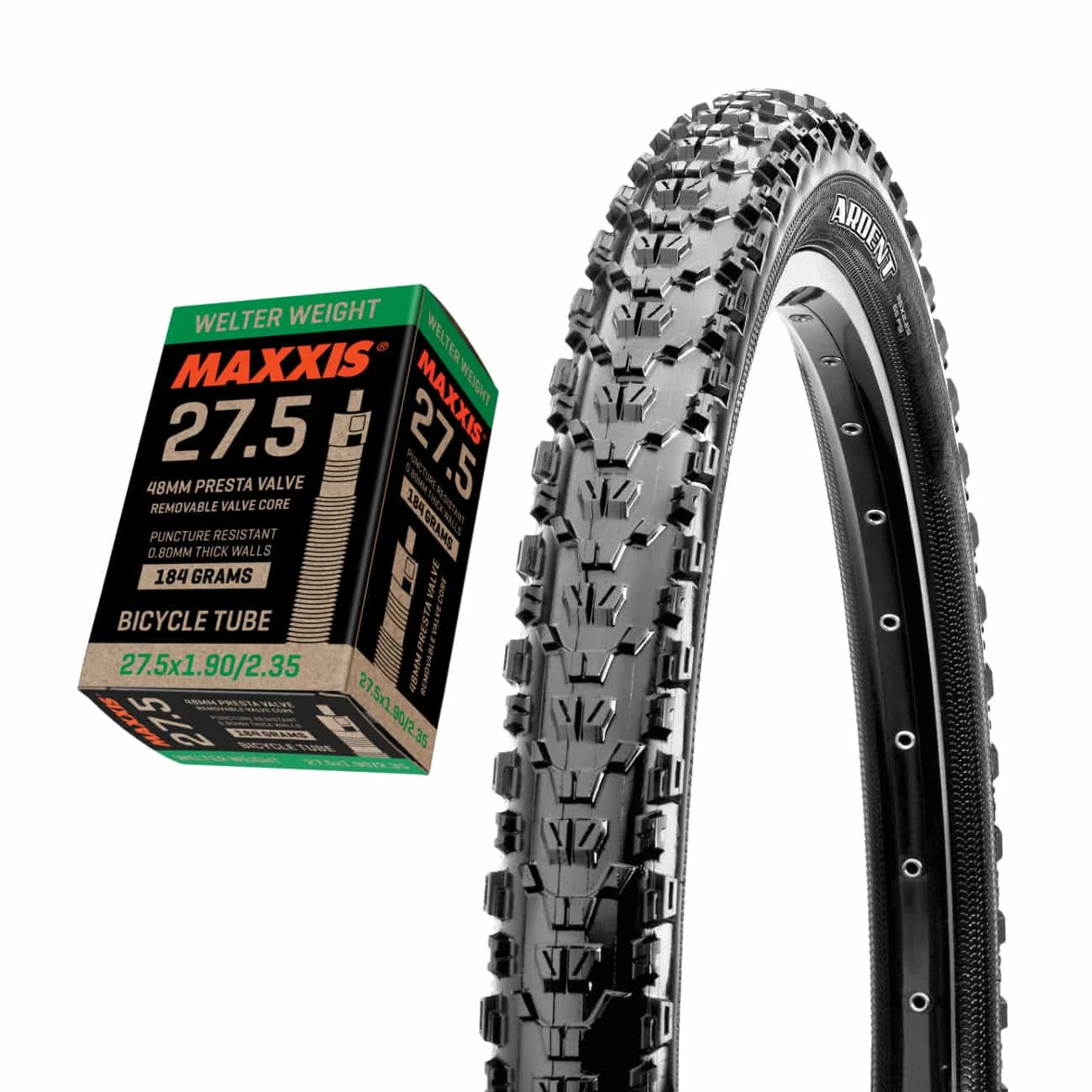 MAXXIS Ardent MTB-Reifen + MAXXIS Welter Weight Fahrrad-Schlauch (27,5") - Hochwertige Mountainbike-Reifen und Schläuche 1 MAXXIS Ardent MTB-Reifen + MAXXIS Welter Weight Fahrrad-Schlauch (27,5") - Hochwertige Mountainbike-Reifen und Schläuche
