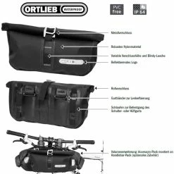 Ortlieb Accessory-Pack Bikepacking Zusatz-Lenkertasche - Praktisch & Wasserdicht -E-Bikes Verkaufsgeschäft ortlieb accessory pack bikepacking lenkertasche 2020 306650 g