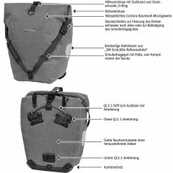 Ortlieb Back-Roller Urban Line QL3.1 Fahrrad-Packtasche (Einzeltasche) - Wasserdicht & Robust -E-Bikes Verkaufsgeschäft ortlieb back roller urban line ql31 fahrrad packtasche 2021 p 249094