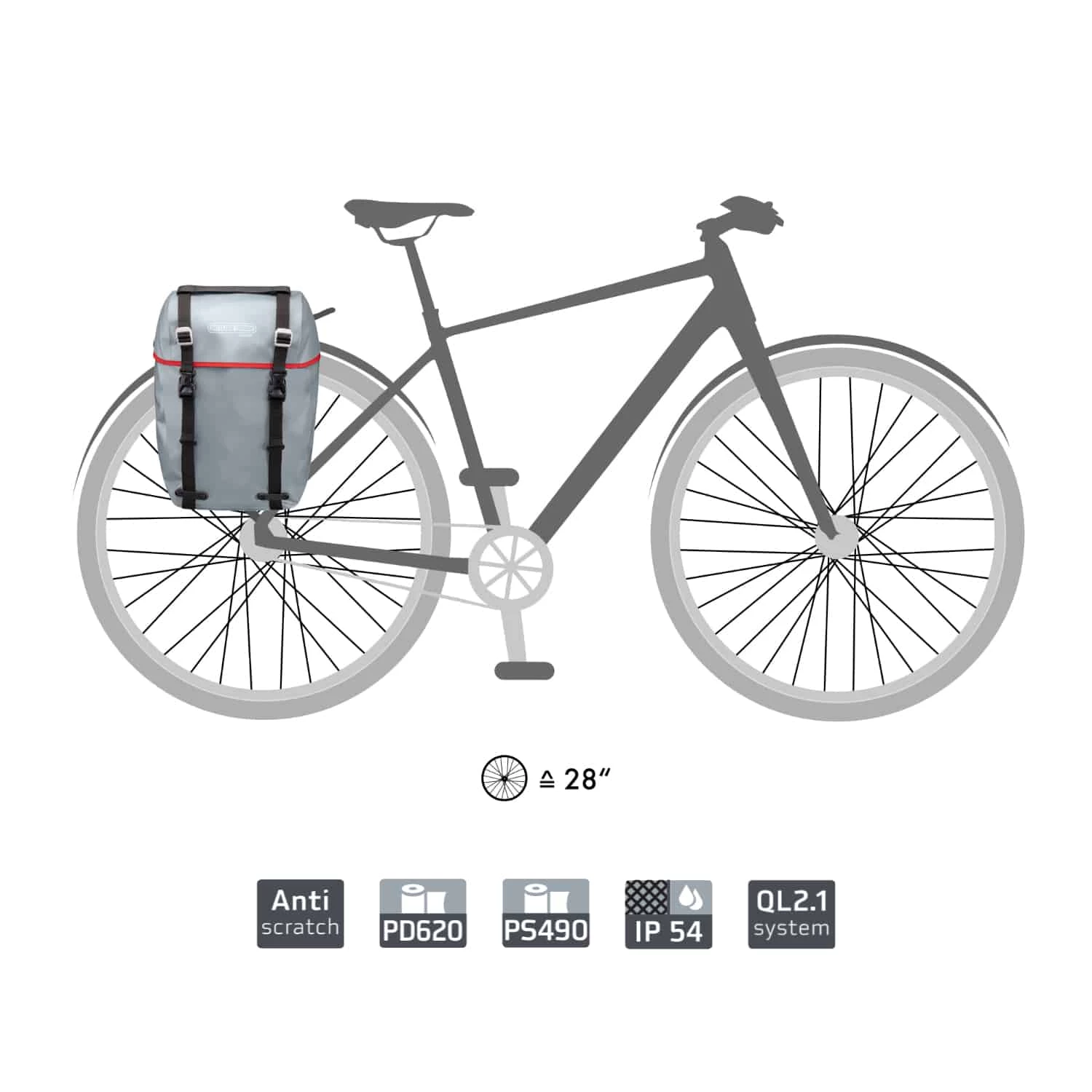 Ortlieb Bike-Packer Original Fahrrad-Packtasche - Wasserdichte Fahrradtasche für Touren und Alltag 6 Ortlieb Bike-Packer Original Fahrrad-Packtasche - Wasserdichte Fahrradtasche für Touren und Alltag – Bild 6