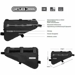 Ortlieb Frame-Pack 4 L Bikepacking-Rahmentasche | Wasserdicht & Stabil | Fahrradtaschen -E-Bikes Verkaufsgeschäft ortlieb frame pack 4 l bikepacking rahmentasche 2020 306653 g