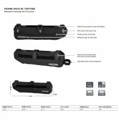 Ortlieb Frame-Pack RC Toptube Rahmentasche (4 L) - Wasserdichte Fahrradtasche für den Oberrohr-Montage 7 Ortlieb Frame-Pack RC Toptube Rahmentasche (4 L) - Wasserdichte Fahrradtasche für den Oberrohr-Montage -E-Bikes Verkaufsgeschäft ortlieb frame pack rc toptube rahmentasche 2021 307555 4