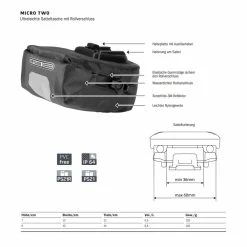 Ortlieb Micro Two Satteltasche - Hochwertige Fahrradtasche für jeden Einsatz -E-Bikes Verkaufsgeschäft ortlieb micro two satteltasche 2021 p 307569 3