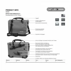 Ortlieb Office-Bag Urban Fahrrad-Packtasche | Robuste Fahrradtasche für den Alltag -E-Bikes Verkaufsgeschäft ortlieb office bag urban fahrrad packtasche 2023 313444 f