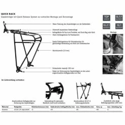 Ortlieb Quick Rack Gepäckträger (26"-28") - Leichter und stabiler Fahrradgepäckträger -E-Bikes Verkaufsgeschäft ortlieb quick rack gepaecktraeger 2022 311036 neu g