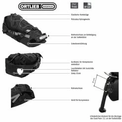 Ortlieb Seat-Pack 11 L Bikepacking-Satteltasche – Wasserdichte Fahrradtasche für Abenteuer -E-Bikes Verkaufsgeschäft ortlieb seat pack 11 l bikepacking satteltasche 2020 306651 g