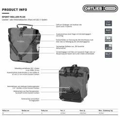 Ortlieb Sport-Roller Plus Fahrrad-Packtaschen (Paar) | Wasserdicht & Langlebig 12 Ortlieb Sport-Roller Plus Fahrrad-Packtaschen (Paar) | Wasserdicht & Langlebig -E-Bikes Verkaufsgeschäft ortlieb sport roller plus fahrrad packtaschen 2022 p 66672 1