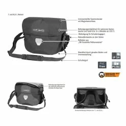 Ortlieb Ultimate Six Plus 7 oder 8,5 L Lenkertasche - Premium Fahrradtasche für Lenker -E-Bikes Verkaufsgeschäft ortlieb ultimate six plus lenkertasche 2022 p 305373 1