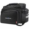 KLICKFIX RackPack 2 Plus Fahrradtasche Schwarz - Hochwertige Gepäckträgertasche für Fahrräder