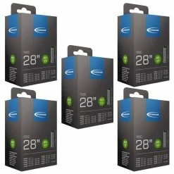 Schwalbe AV 17 Fahrradschlauch (28") 5er-Set – Hochwertige Fahrradschläuche für 28 Zoll Räder