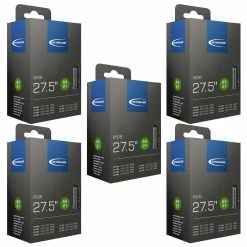 Schwalbe AV 21 Fahrradschlauch (27,5'') 5er-Set – Hochwertige Fahrradschläuche für 27,5 Zoll Räder