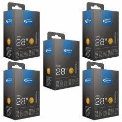 Schwalbe DV 17 Fahrradschlauch (28") 5er-Set - Hochwertige Fahrradschläuche für zuverlässige Fahrten