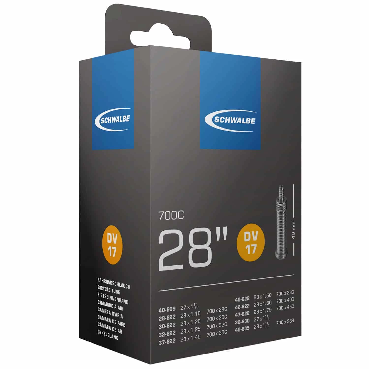 Schwalbe DV 17 Fahrradschlauch (28") 5er-Set - Hochwertige Fahrradschläuche für zuverlässige Fahrten 2 Schwalbe DV 17 Fahrradschlauch (28") 5er-Set - Hochwertige Fahrradschläuche für zuverlässige Fahrten – Bild 2