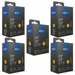 Schwalbe DV 19 Fahrradschlauch (27,5"/28"/29") 5er-Set - Hochwertige Ersatzschläuche für MTB, Trekking & City-Bikes