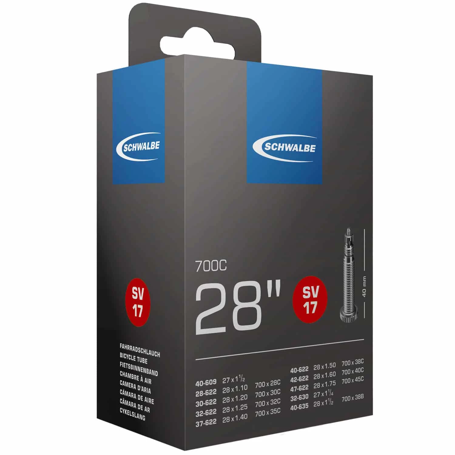 Schwalbe SV 17 Fahrradschlauch (28") 5er-Set - Hochwertige Fahrradschläuche für optimale Performance 2 Schwalbe SV 17 Fahrradschlauch (28") 5er-Set - Hochwertige Fahrradschläuche für optimale Performance – Bild 2