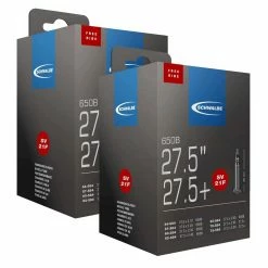 Schwalbe SV 21F Freeride Fahrradschlauch 2er Set (27,5"+) - Hochwertige Fahrradschläuche für Freeride