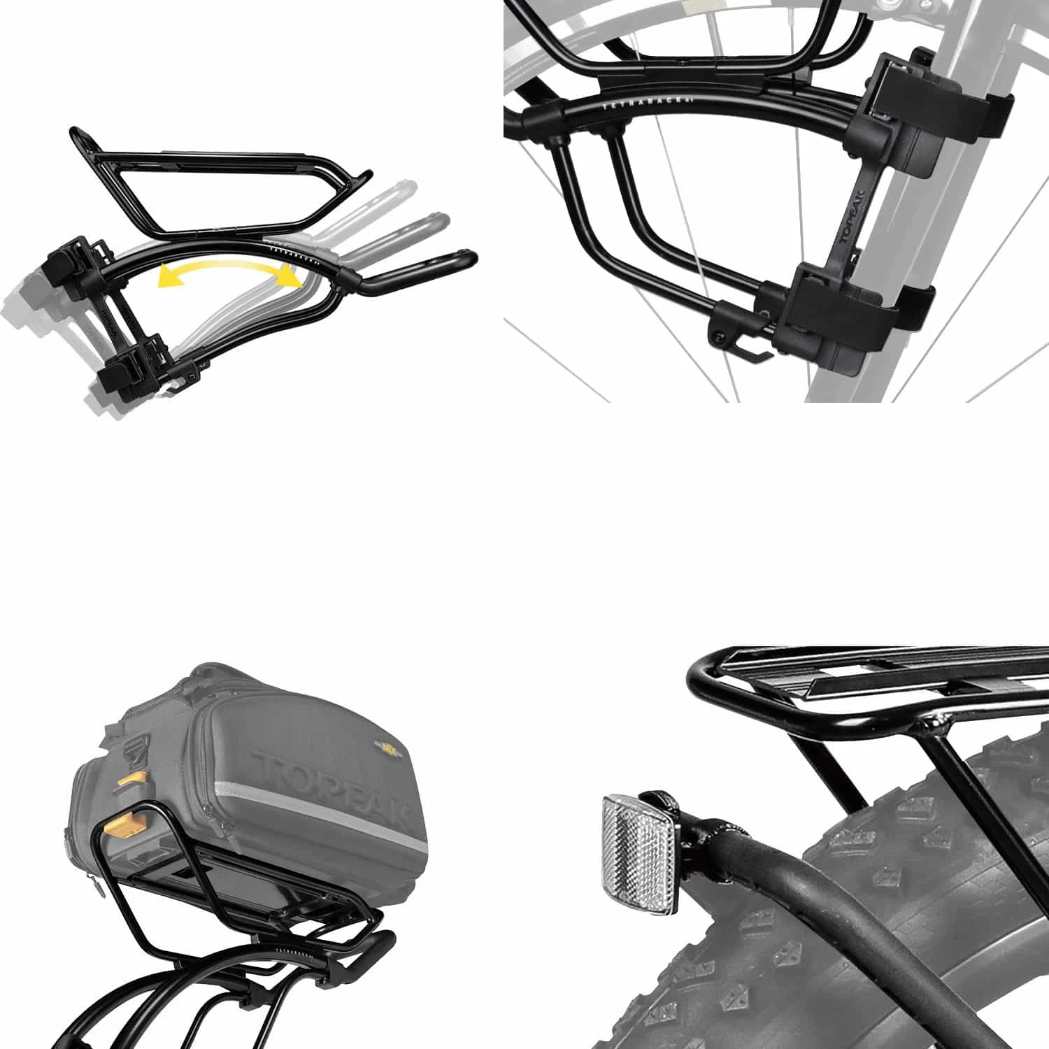 Topeak Tetrarack R1 Rennrad-Gepäckträger Vorderrad - Leicht, stabil & universell einsetzbar 6 Topeak Tetrarack R1 Rennrad-Gepäckträger Vorderrad - Leicht, stabil & universell einsetzbar – Bild 6