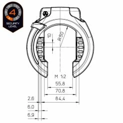 TRELOCK RS 453 P-O-C AZ Balloon Rahmenschloss – Hochwertiges Fahrradschloss für maximale Sicherheit -E-Bikes Verkaufsgeschäft trelock rs 453 p o c az ballon rahmenschloss 2022 312440 c2