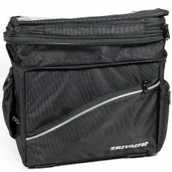Triumph Maxi Plus Fahrrad-Lenkertasche Schwarz - Hochwertige Lenkertasche für Fahrräder