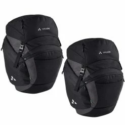 VAUDE OnTour Back Fahrrad-Gepäcktaschen (Paar) - Wasserdichte Packtaschen für Fahrräder