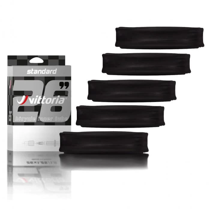Vittoria Standard Fahrradschlauch 5er-Set - Hochwertige Fahrradschläuche für alle Fahrradtypen 1 Vittoria Standard Fahrradschlauch 5er-Set - Hochwertige Fahrradschläuche für alle Fahrradtypen